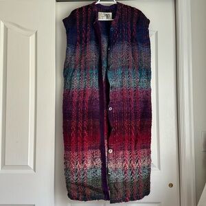 Handwoven Mohair artsy vest